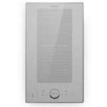 KLARSTEIN Placa de inducción - KLARSTEIN Delicatessa Slim Domino, 2 zonas, 29 cm, Vidrio Blanco