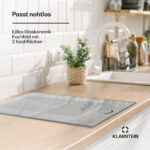 KLARSTEIN Placa de inducción - KLARSTEIN Delicatessa Slim Domino, 2 zonas, 29 cm, Vidrio Blanco - Imagen 2
