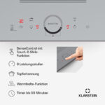 KLARSTEIN Placa de inducción - KLARSTEIN Delicatessa Slim Domino, 2 zonas, 29 cm, Vidrio Blanco - Imagen 6