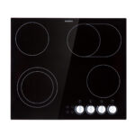 KLARSTEIN Placa de vitrocerámica - KLARSTEIN EasyCook, 4 zonas, 59 cm, Negro