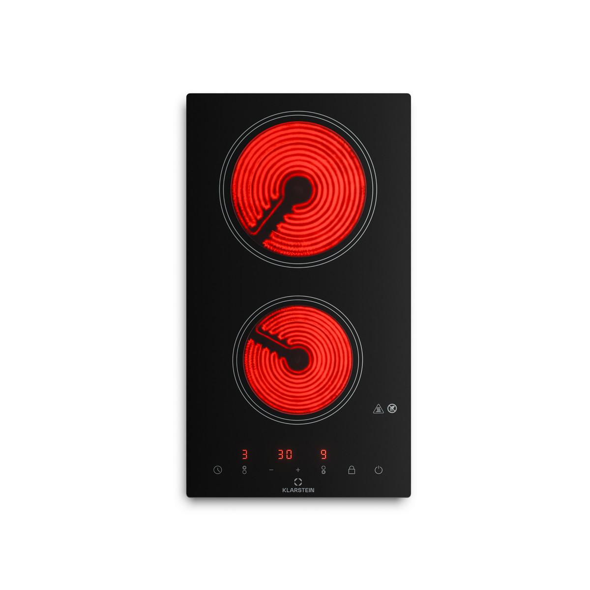 87775640_1 KLARSTEIN Placa de inducción - KLARSTEIN VariCook Domino, 2 zonas, 29 cm, Negro - Imagen 1