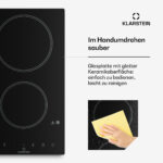 KLARSTEIN Placa de inducción - KLARSTEIN VariCook Domino, 2 zonas, 29 cm, Negro - Imagen 6