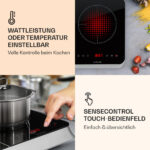 KLARSTEIN Placa de inducción - KLARSTEIN InnoChef, 2 zonas, 59 cm, Negro / Plata Metálica - Imagen 3