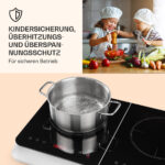 KLARSTEIN Placa de inducción - KLARSTEIN InnoChef, 2 zonas, 59 cm, Negro / Plata Metálica - Imagen 4