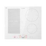 KLARSTEIN Placa de inducción - KLARSTEIN Delicatessa 60 Hybrid, 4 zonas, 59 cm, Vidrio Blanco