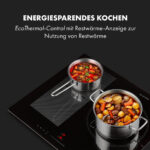 KLARSTEIN Placa de inducción - KLARSTEIN Delicatessa 3 Flex, 3 zonas, 59 cm, Negro - Imagen 7