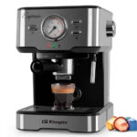 ORBEGOZO Cafetera express - ORBEGOZO Orbegozo EX 5500 Inox / Cafetera expresso y de cápsulas Nespresso, 20 bar, 1100 W, 2 tazas, Plata / Inox