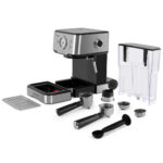 ORBEGOZO Cafetera express - ORBEGOZO Orbegozo EX 5500 Inox / Cafetera expresso y de cápsulas Nespresso, 20 bar, 1100 W, 2 tazas, Plata / Inox - Imagen 8