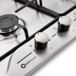SOLTHERMIC Encimera gas - SOLTHERMIC B640I Acero Inoxidable 60 cm, 4 zonas, 60 cm, Plata - Imagen 4