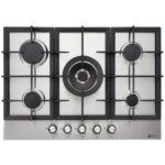 SOLTHERMIC Encimera gas - SOLTHERMIC BL031 Acero Inoxidable 70 cm, 5 zonas, 70 cm, Plata