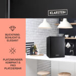 KLARSTEIN Nevera pequeña - KLARSTEIN Happy Hour 37, Altura 54,50 cm, Negro - Imagen 3
