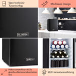 KLARSTEIN Nevera pequeña - KLARSTEIN Happy Hour 37, Altura 54,50 cm, Negro - Imagen 5