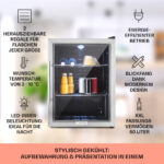 KLARSTEIN Nevera pequeña - KLARSTEIN Beersafe XL, Altura 630 mm, Acero Inoxidable - Imagen 2