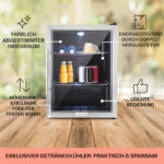 KLARSTEIN Nevera pequeña - KLARSTEIN Beersafe XL, Altura 630 mm, Acero Inoxidable - Imagen 5