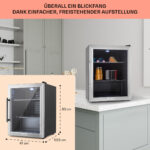 KLARSTEIN Nevera pequeña - KLARSTEIN Beersafe XL, Altura 630 mm, Acero Inoxidable - Imagen 6