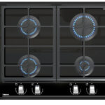 TEKA Placa de gas - TEKA GZC 64300 XBN, 4 zonas, 600 mm, Negro