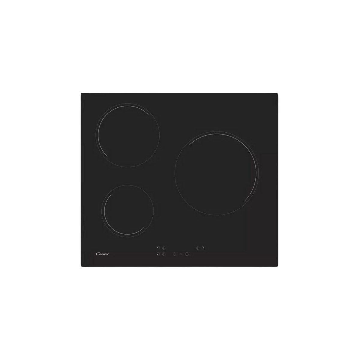 94372114_1 CANDY Placa de vitrocerámica - CANDY CH63CC, 3 zonas, 590 mm, Negro - Imagen 1