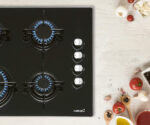 CATA Placa de gas - CATA CI 631 BK, 4 zonas, Propane/butane, 59 cm, Negro - Imagen 2