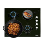 CATA Placa de gas - CATA CI 631 BK, 4 zonas, Propane/butane, 59 cm, Negro - Imagen 5