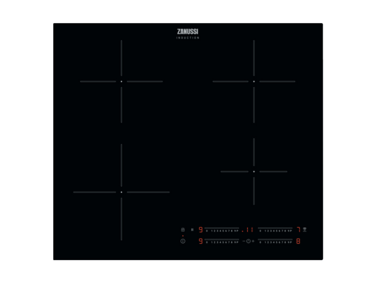 94570177_1 ZANUSSI Placa de vitrocerámica - ZANUSSI ZITN644K, 4 zonas, 590 mm, Negro - Imagen 1