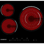 INFINITON Placa de vitrocerámica - INFINITON 8436546194675, 3 zonas, 590 mm, Negro