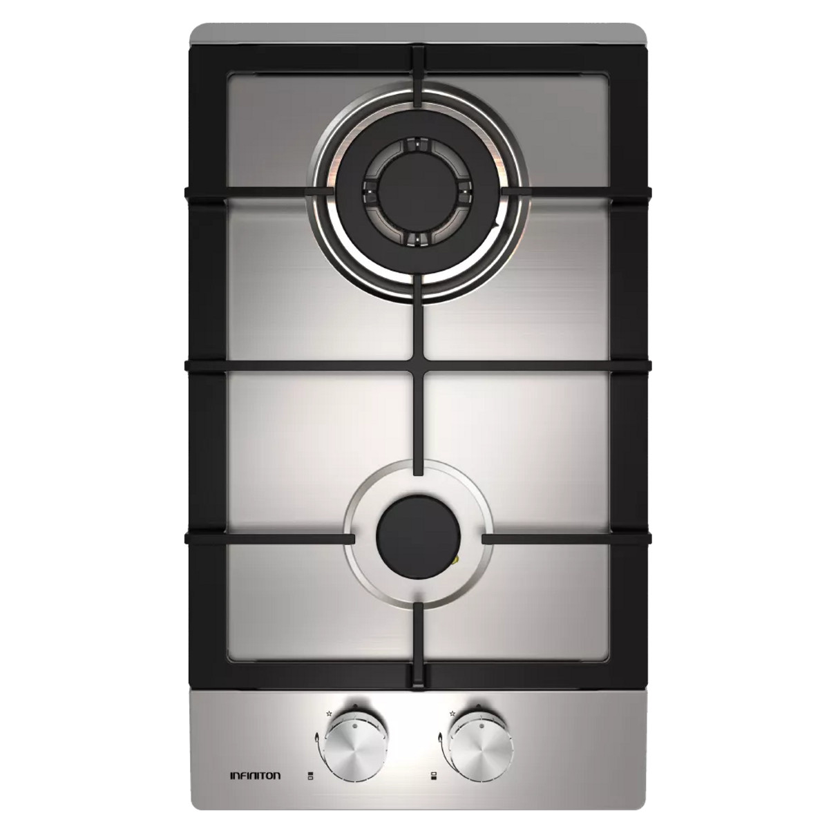 94570415_1 INFINITON Placa de gas - INFINITON GAS, 2 zonas, Propane/butane, 520 mm, Inox - Imagen 1