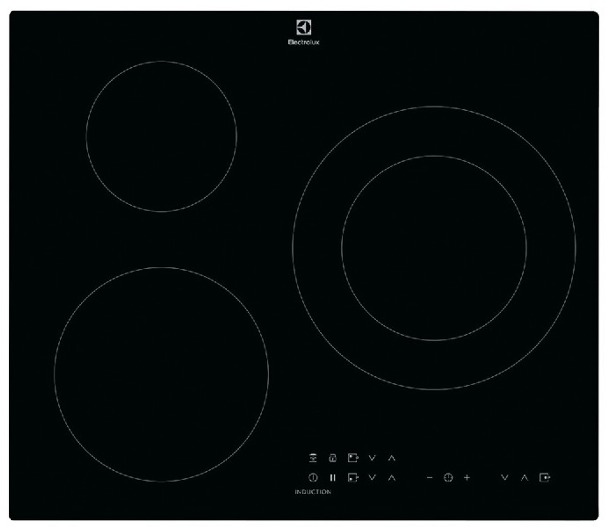 94570425_1 ELECTROLUX Placa de vitrocerámica - ELECTROLUX LIT60336, 3 zonas, 590 mm, Negro - Imagen 1