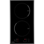 INFINITON Placa de vitrocerámica - INFINITON IND230, 2 zonas, 288 mm, Negro