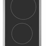 BEKO Placa de vitrocerámica - BEKO 7724088302, 2 zonas, 288 mm, Acero inoxidable