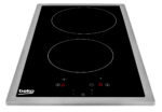BEKO Placa de vitrocerámica - BEKO 7724088302, 2 zonas, 288 mm, Acero inoxidable - Imagen 2