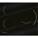 INFINITON Placa de vitrocerámica - INFINITON 8436546192237, 3 zonas, 590 mm, Negro