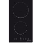 CANDY Placa de vitrocerámica - CANDY CDH 30, 2 zona(s) zonas, 28,80 cm, Negro