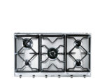 SMEG Placa de gas - SMEG SRV596GH5, 5 zonas, 88,5 cm, Inox