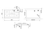 SMEG Placa de gas - SMEG SRV596GH5, 5 zonas, 88,5 cm, Inox - Imagen 3