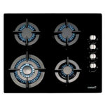 CATA Placa de gas - CATA CCI 6031 BK, 4 zonas, LPG (Propane/Butane), 590 mm, Negro