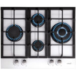 CATA Placa de vitrocerámica - CATA LCI 6031 WH, 4 zonas, Propane/butane, 640 mm, Blanco