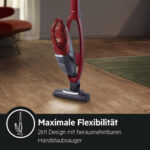 AEG Aspirador escoba - AEG QX7-ANIM, 21,6 V, Depósito 0,3 l, Rojo - Imagen 6