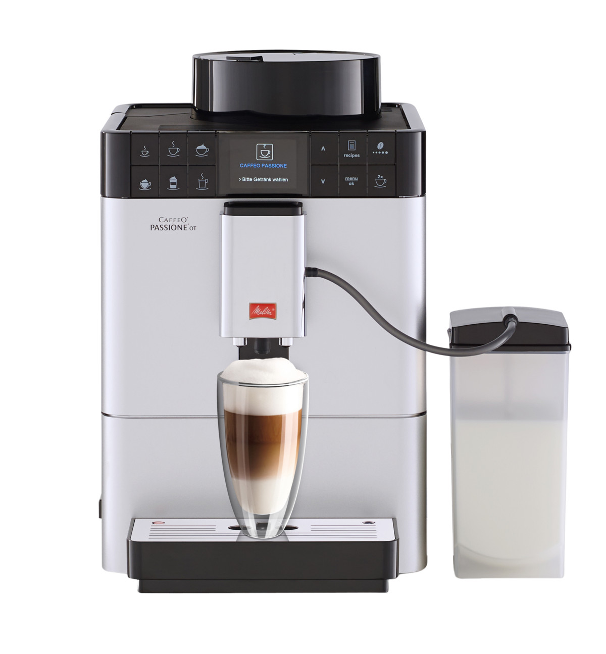 94742144_1 MELITTA Cafetera express - MELITTA F53/1-101, 15 bar, 1450 W, 1 l, 2 tazas, Plata - Imagen 1