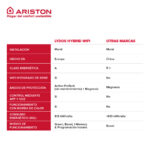 ARISTON Termo eléctrico - LYDOS HYBRID WIFI 100L ARISTON, 110 l, Blanco - Imagen 4