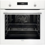 AEG Horno multifunción - AEG Serie 6000 BEK435120W, Integrable, Hidrolítica, 71 l, 59,5 cm, Blanco
