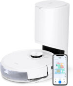 ECOVACS Robot limpiacristales - ECOVACS 6943757600724, 50 W, Potencia de succión 3 kPa, Depósito 0,42 l, Autonomía 175 min, Blanco