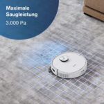 ECOVACS Robot limpiacristales - ECOVACS 6943757600724, 50 W, Potencia de succión 3 kPa, Depósito 0,42 l, Autonomía 175 min, Blanco - Imagen 8