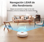 DREAME Robot aspirador - DREAME RLS3D D10 Plus, 4000 W, Potencia de succión 4 kPa, Depósito 0,4 l, Autonomía 2 h y 50 min, Blanco - Imagen 5
