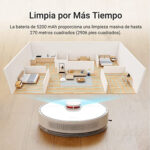DREAME Robot aspirador - DREAME RLS3D D10 Plus, 4000 W, Potencia de succión 4 kPa, Depósito 0,4 l, Autonomía 2 h y 50 min, Blanco - Imagen 6