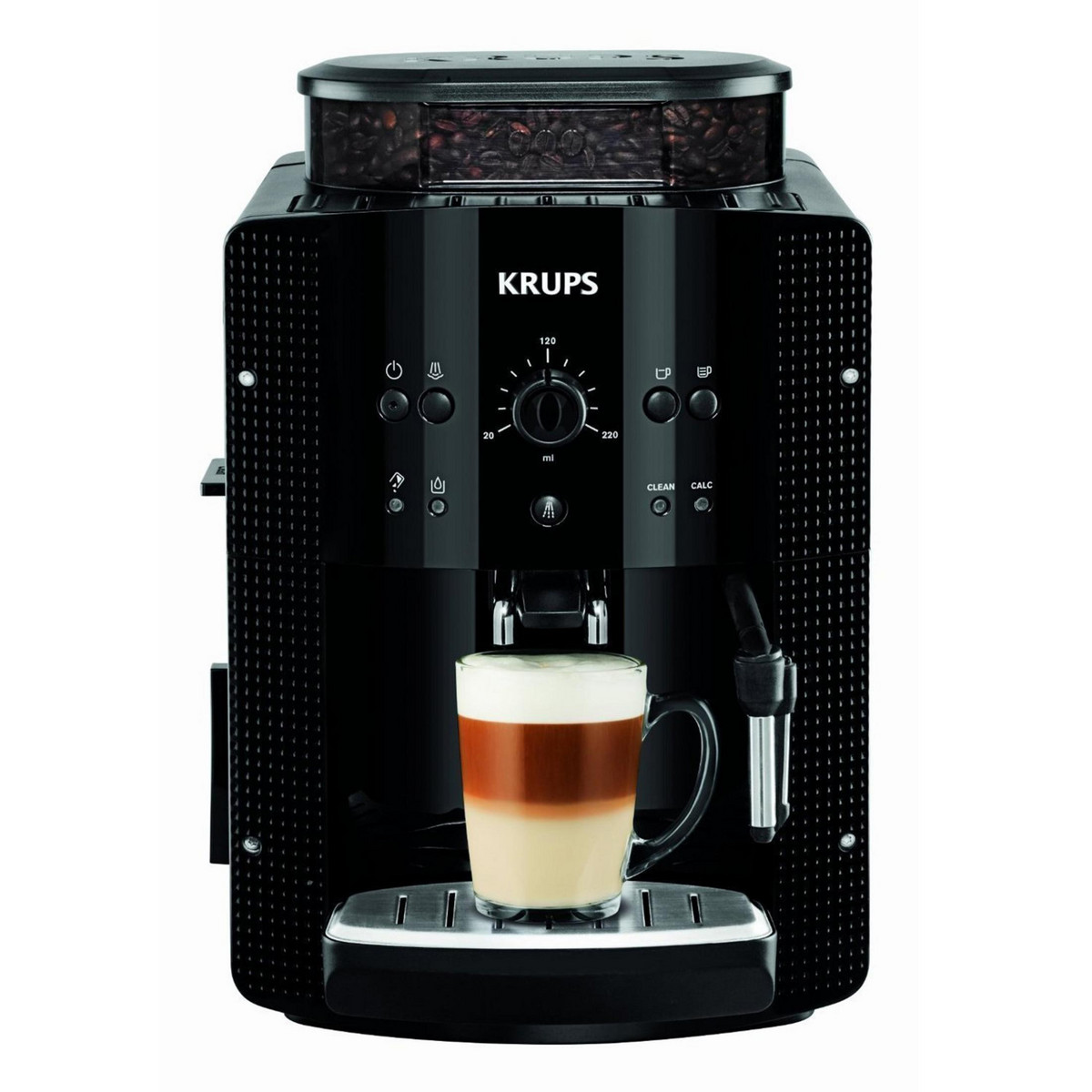 98981424_1 KRUPS Cafetera express - KRUPS EA8108, 15 bar, 1450 W, 2 tazas, Negro - Imagen 1