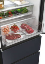 HAIER Frigorífico combi - HAIER HFW7720ENMB, No Frost, Estático, Altura 2006 mm, Capacidad 477 l, Negro - Imagen 7