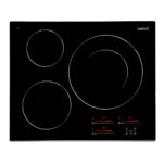 CATA Placa de vitrocerámica - CATA INSB 6032 BK, 3 zonas, 630 mm, Negro