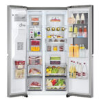 LG Frigorífico Americano - LG GSXV90MBAE, No Frost, Sí, Altura 1790 mm, Capacidad 635 l, Acero Inoxidable - Imagen 2
