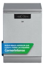 BEKO Lavavajillas - Beko BDFN26640WC, 16 servicios, 6 programas, 59.8 cm, Tercera bandeja, Corner Intense, Fast+, Blanco - Imagen 8