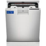 AEG Lavavajillas - AEG FFB76717PM, 14 servicios, 9 programas, 60 cm, Tercera bandeja, programa ExtraHygiene, Inox